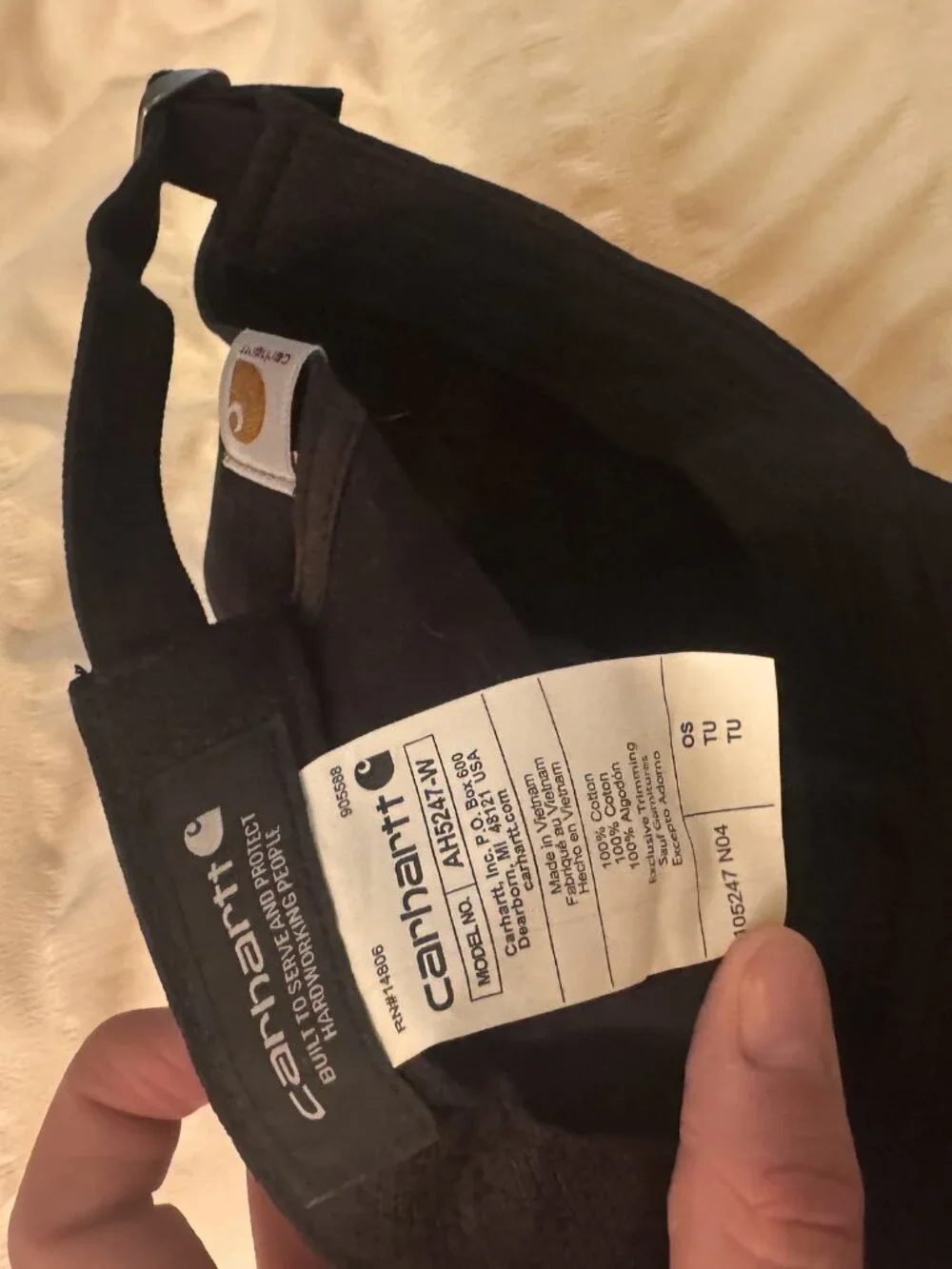 Carhartt Force Canvas Cap Black Cursive NWT